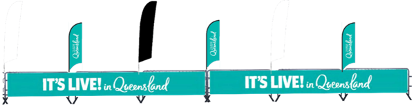 Branded Scrim for NXsports Events